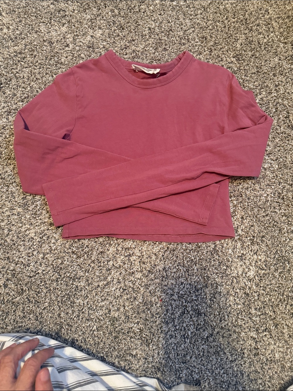 Cotton On Rose-Mauve Long-Sleeve Crewneck Tee